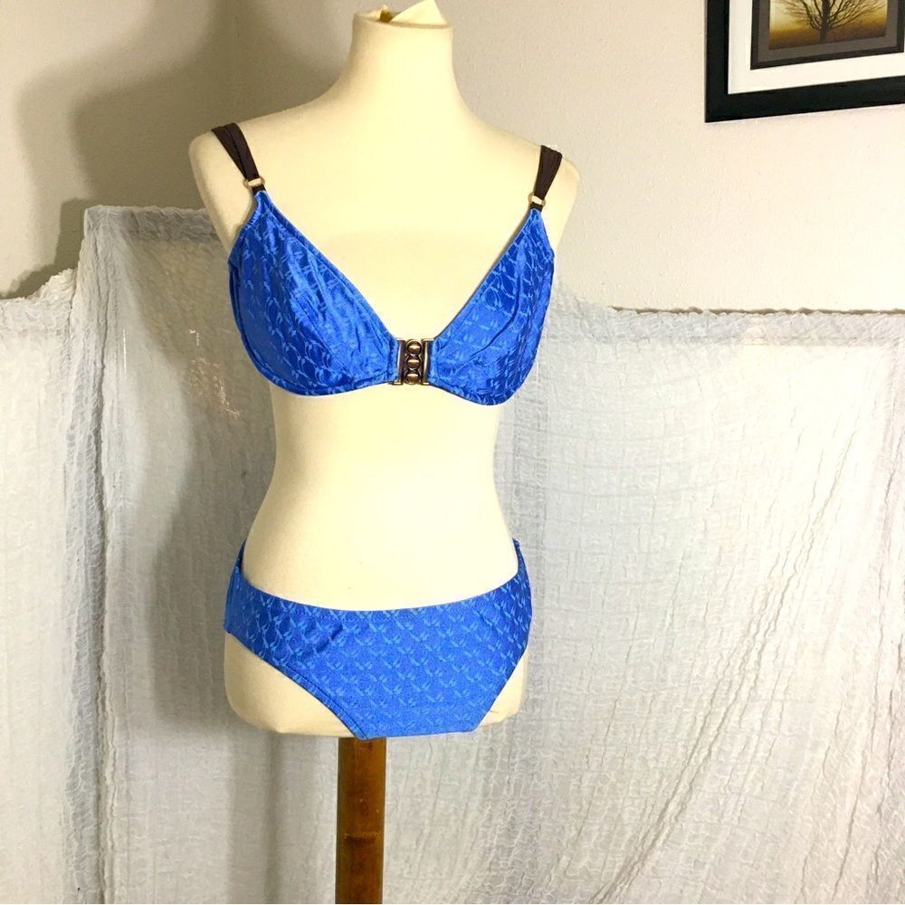 Kenneth Cole Reaction Blue Bikini Size Large
